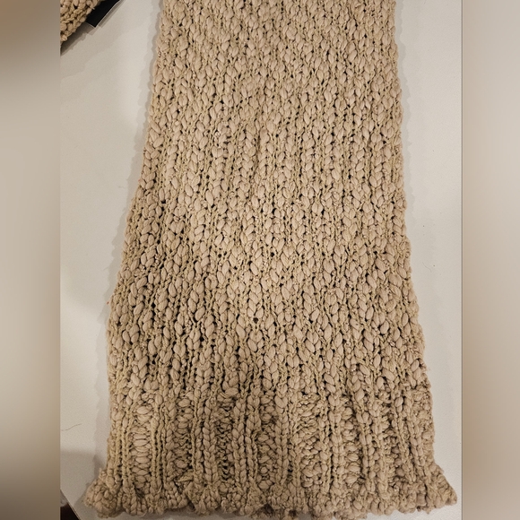 NA-KD Womans Beige L/XL Turtle Neck Sweater Dress - Picture 7 of 9
